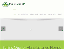 Tablet Screenshot of paramountmanufacturedsales.com